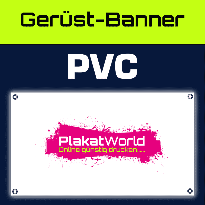 Gerüstbanner 200x205cm | PVC-Banner 510 Gramm B1 | Online selbst gestalten