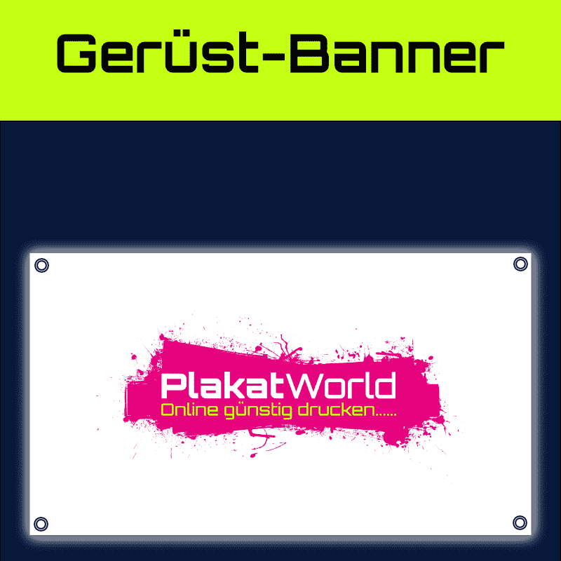 Gerüstbanner 200x205cm | PVC-Banner 510 Gramm B1 | Online selbst gestalten Gerüstbanner 200x205cm | PVC-Banner 510 Gramm B1 | Online selbst gestalten