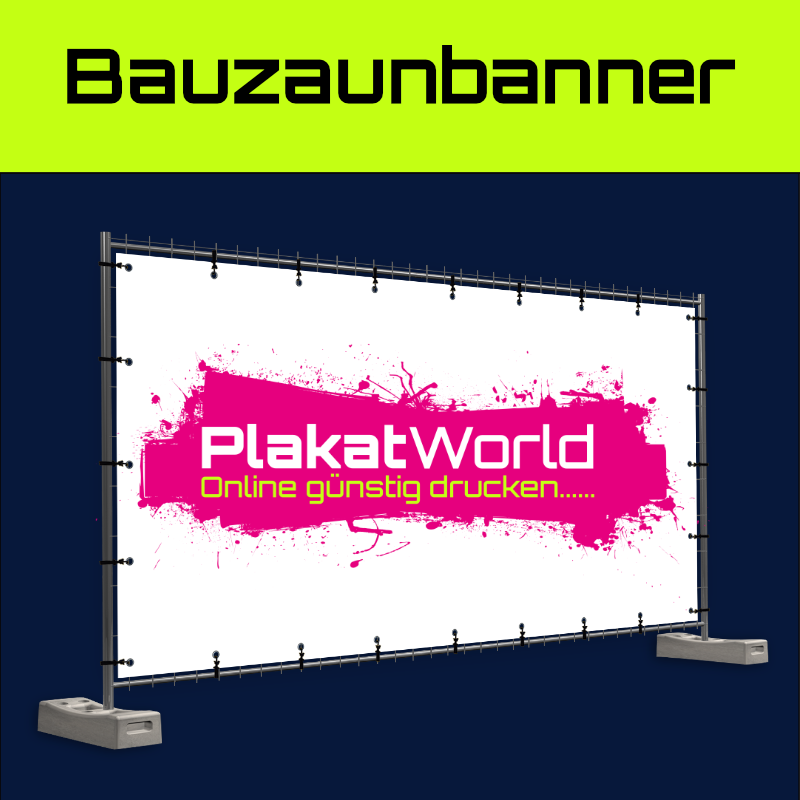 Bauzaunbanner | MESH-Banner | 337x174cm - Online gestalten